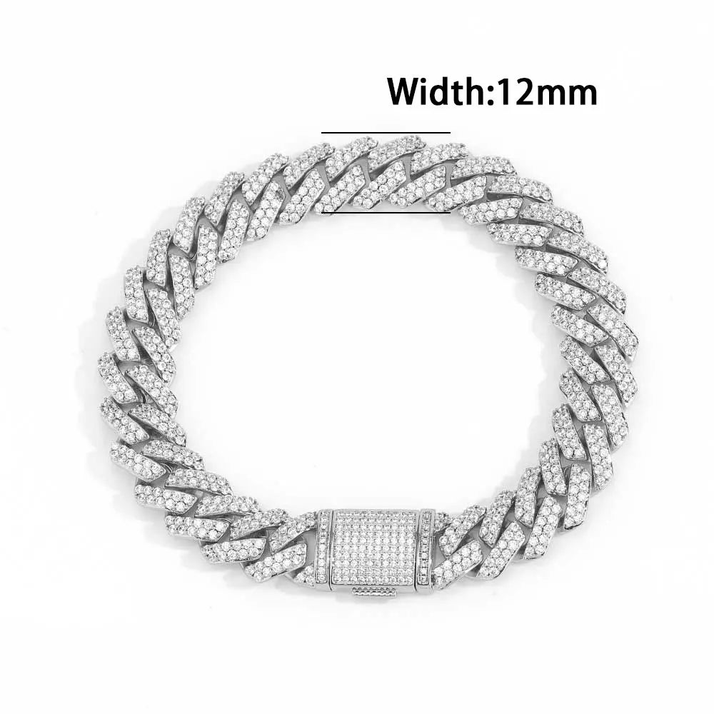 Men's Moissanite Cuban Link Bracelet - icegang.us