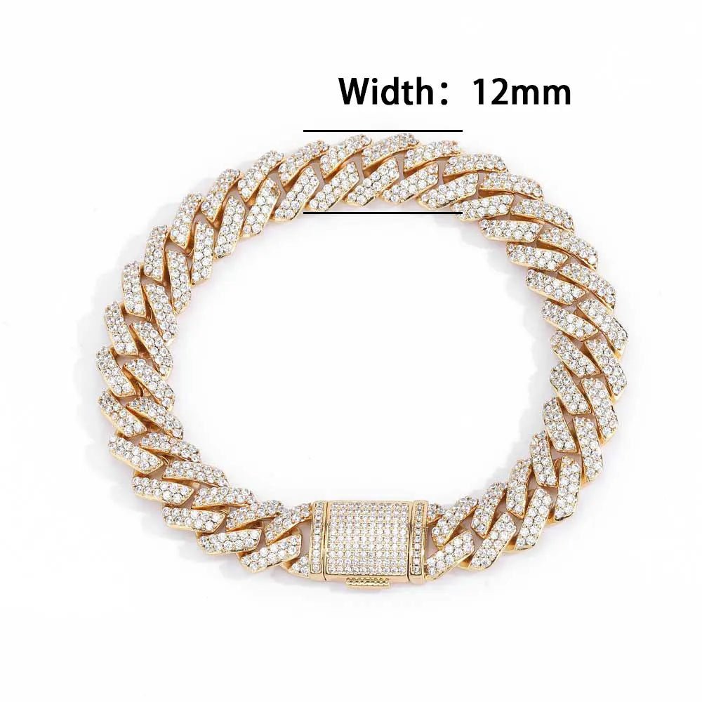 Men's Moissanite Cuban Link Bracelet - icegang.us