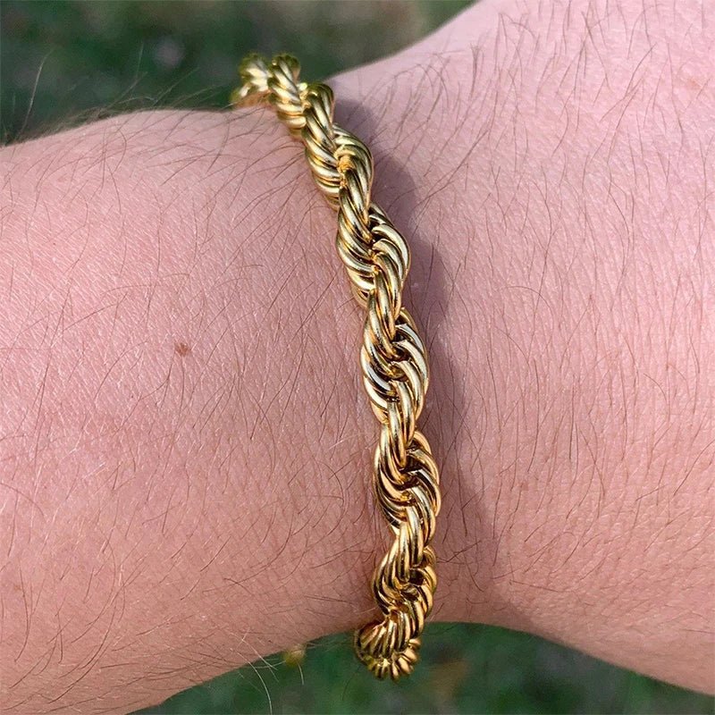 Men's Cuban Twist Rope Bracelet - icegang.us