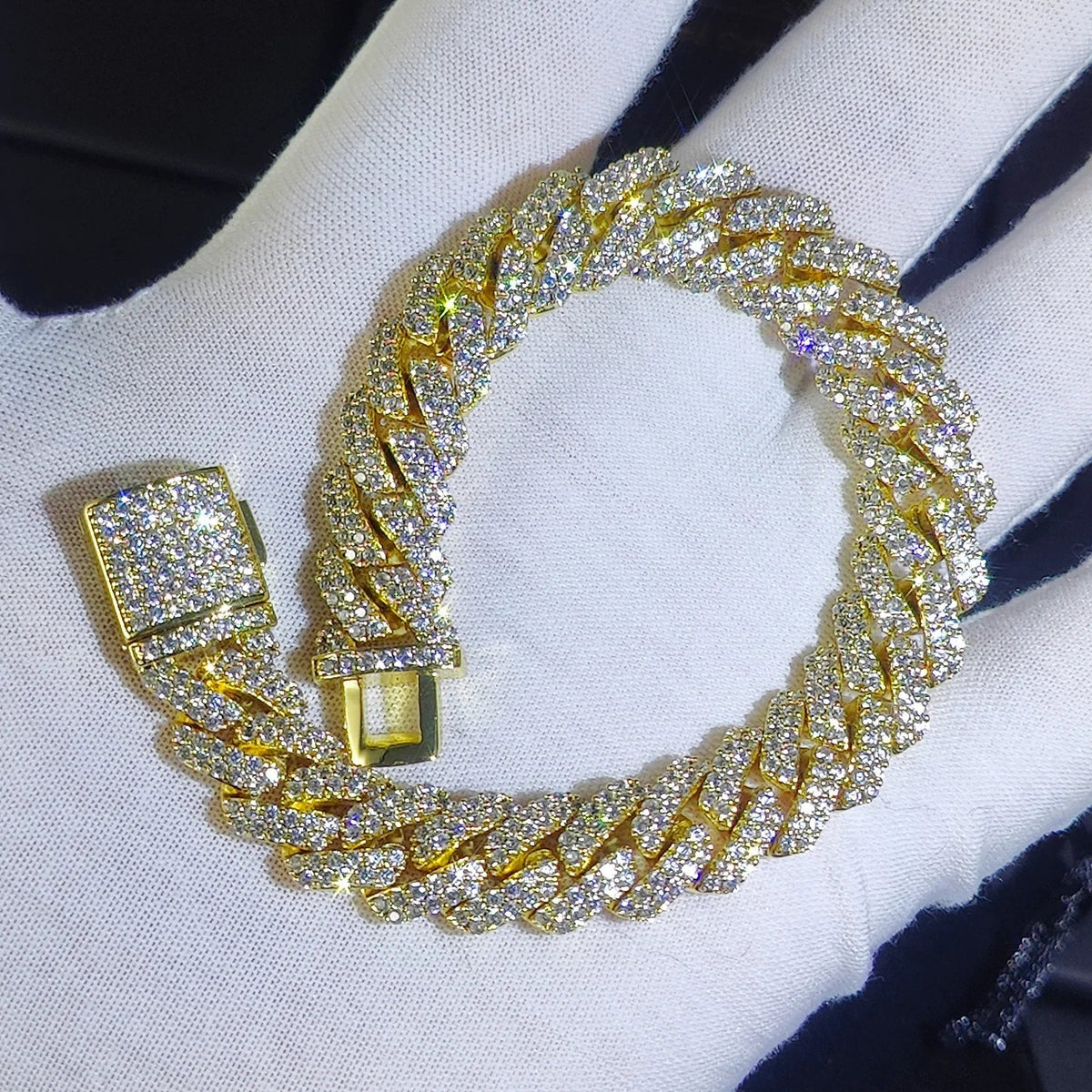 Men's Moissanite Cuban Link Bracelet - icegang.us