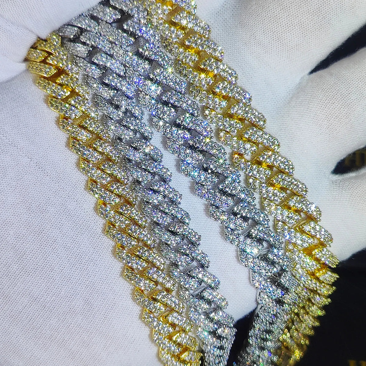 Men's Moissanite Cuban Link Bracelet - icegang.us