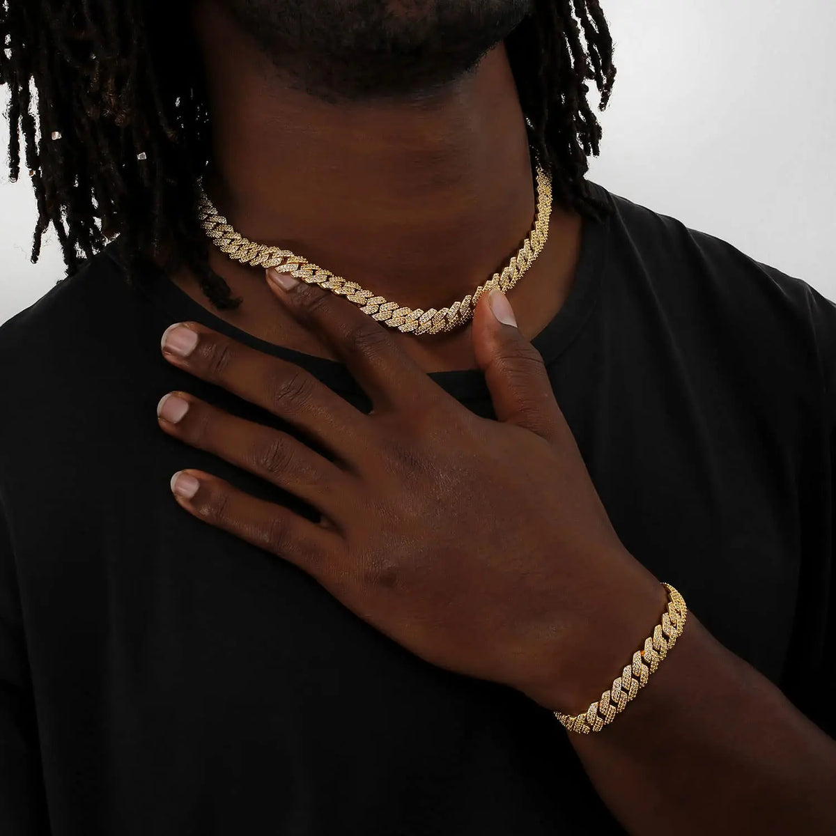 Men's Moissanite Cuban Link Bracelet - icegang.us