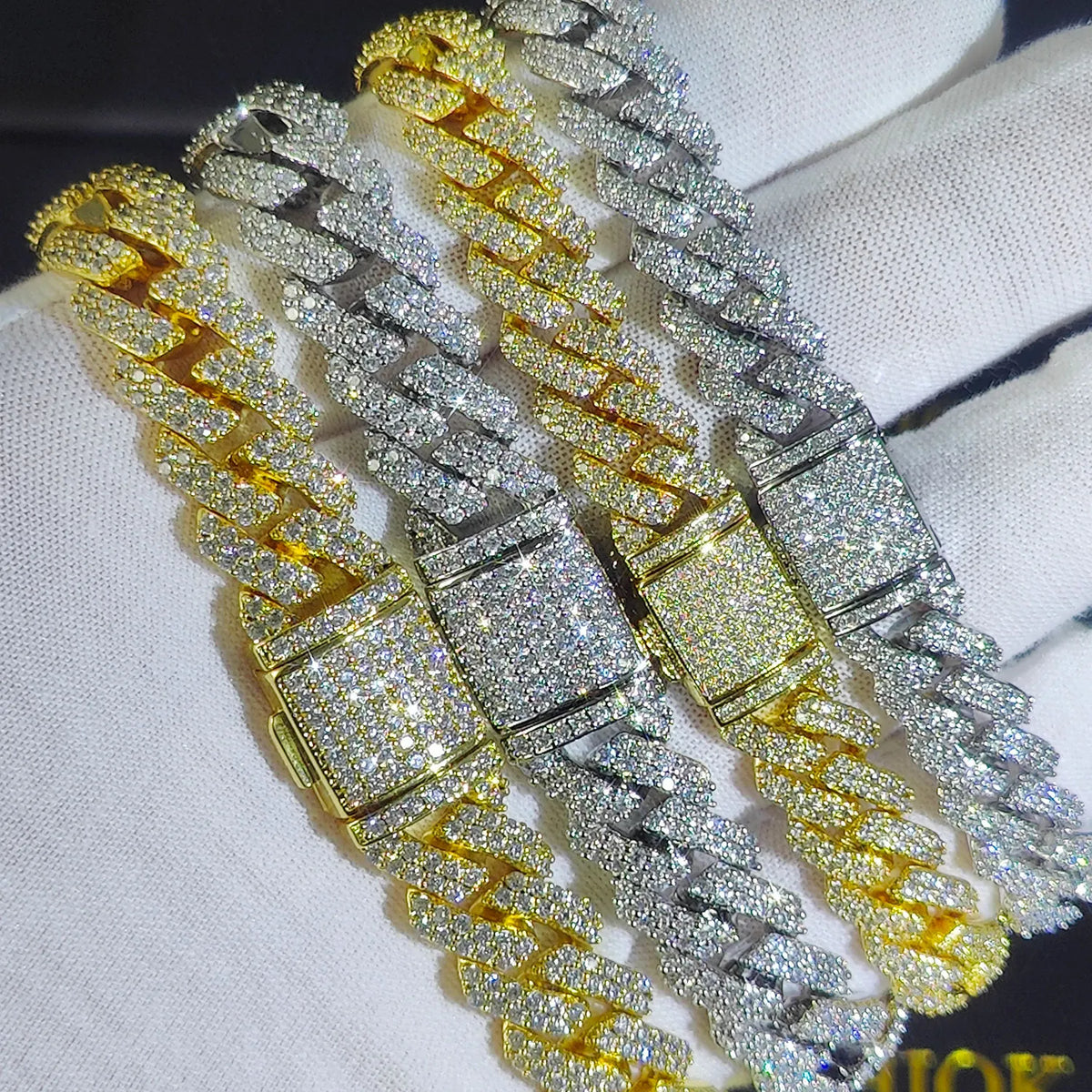 Men's Moissanite Cuban Link Bracelet - icegang.us