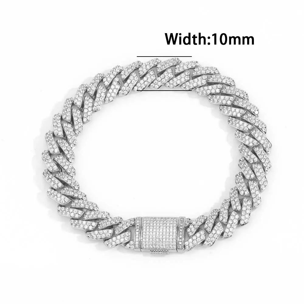 Men's Moissanite Cuban Link Bracelet - icegang.us