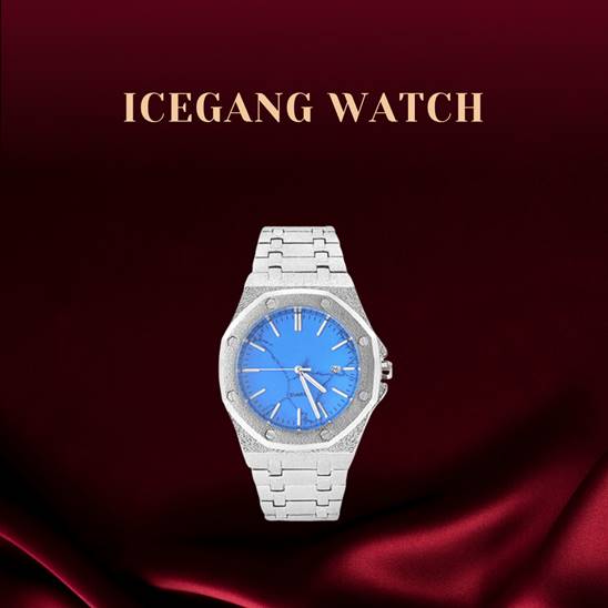 【Best Seller】ICEGANG Waffle Turquoise Stone Disc Series Watch