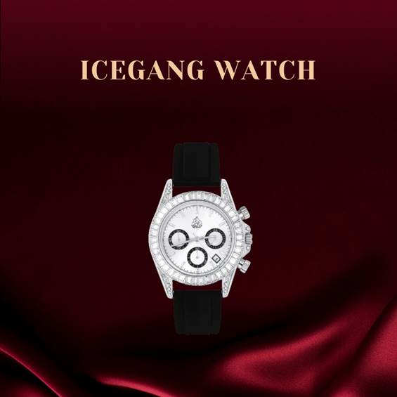 ICEGANG Rock Sugar Three-Eye Series Ring Diamond Watch