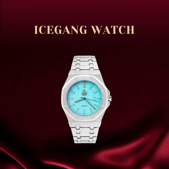 ICEGANG Waffle Frosted Gold Series Watch